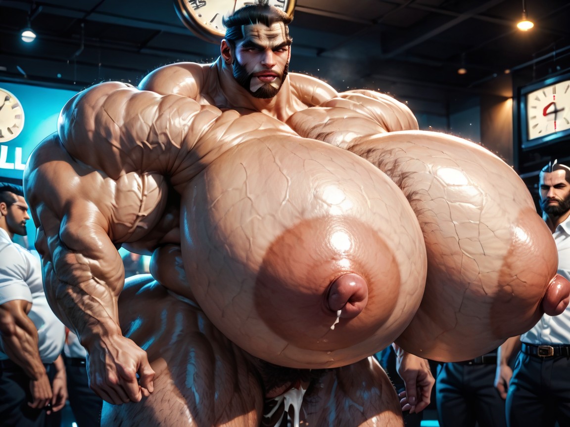 Hyper Bulky, Naked, Suck Cocks AI Porn