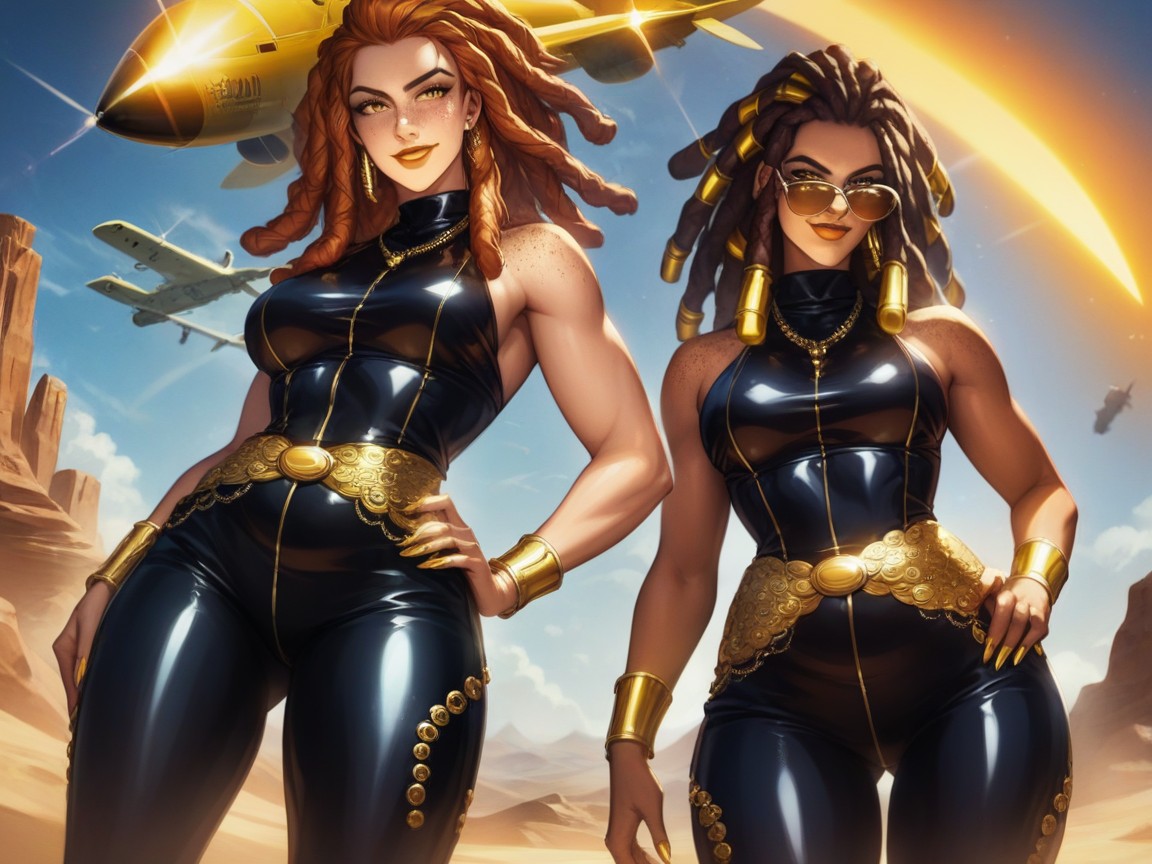 Ginger Dreadlocks, Bronze Lipstick, Thick Hentai AI Porn