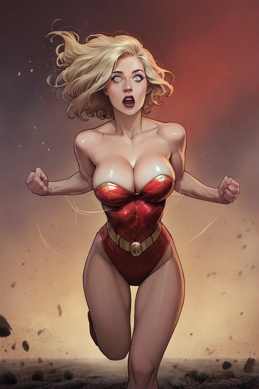 Perfect Anatomy, Blue Eyes, Blonde Hair Hentai AI Porn