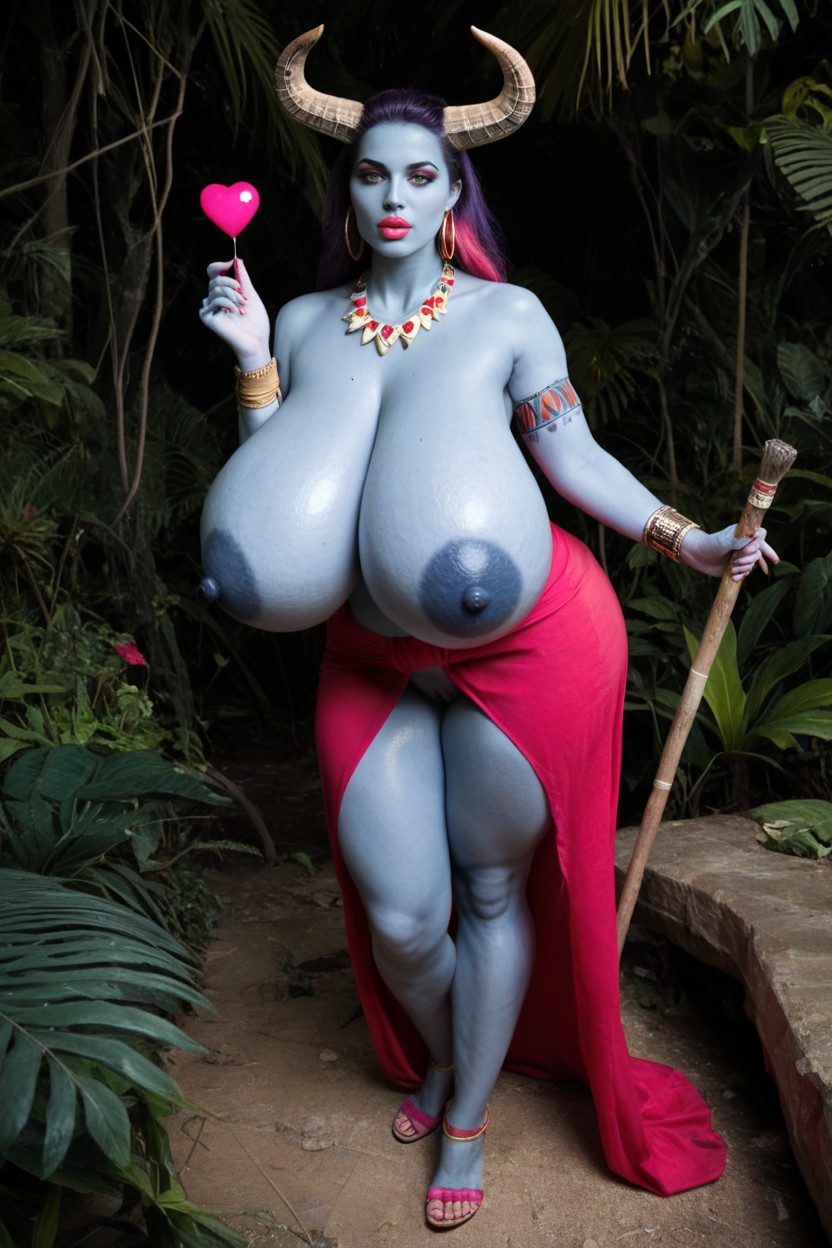 Thick Body But Not Fat, Thick Nipples, Plump Face AI Porn