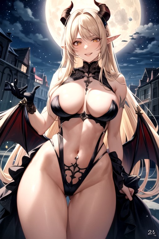 Evil Smile, Body, Moon AI Porn