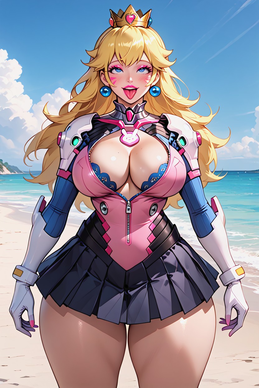 Unbuttoned Zipper, Motion Lines, Wide Hips Hentai IA