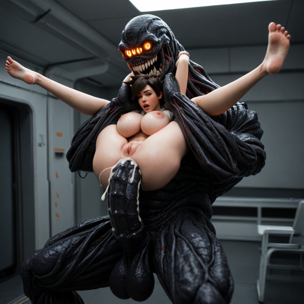 Massive Cock, Tracer From Overwatch, Mating AI Porn