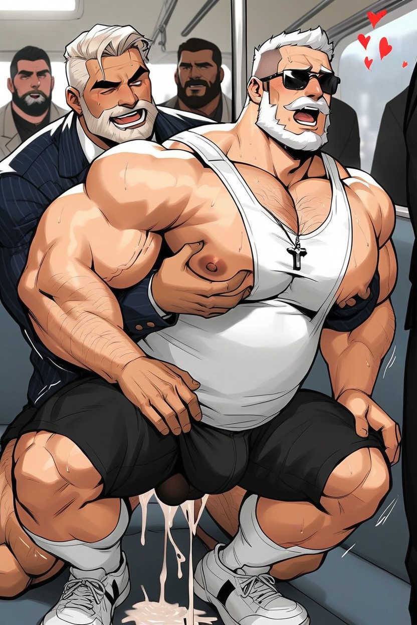 Erection, Gay Anal, Sunglasses AI Gay Porn