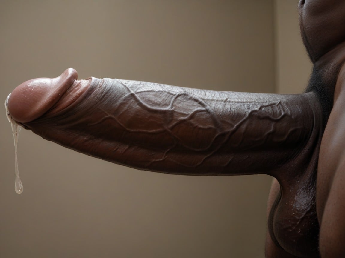 African, Girthy Penis, Mushroom Cock AI Gay Porn