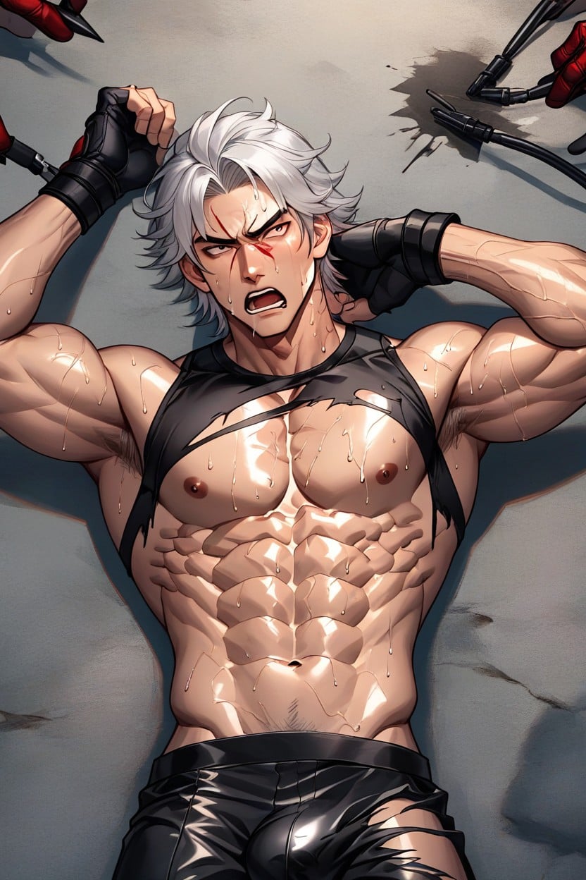 Dungeon, Symmetrical Hair, 25+ AI Gay Porn