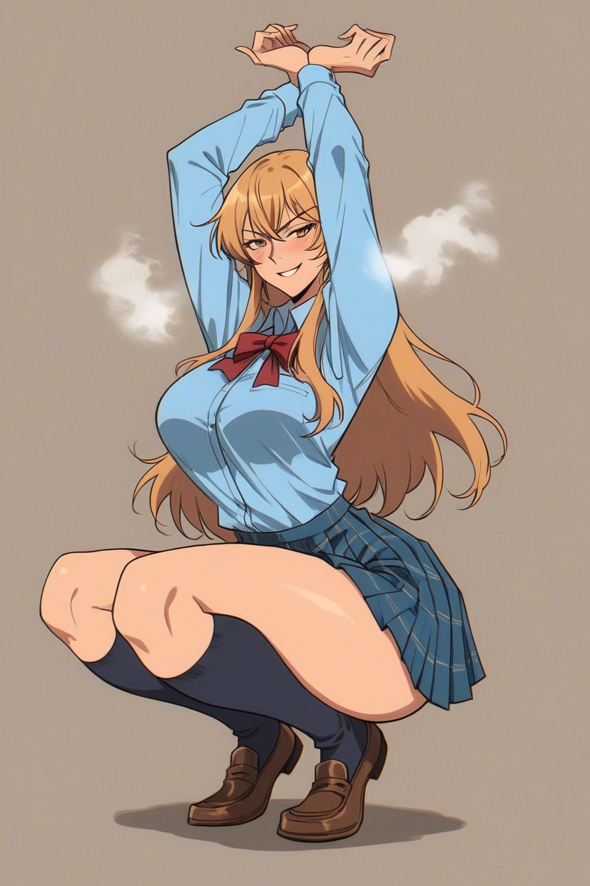 Blonde Hair, Long Hair, Large Ass Hentai AI Porn