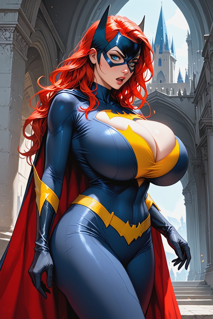 Eyes Wide Open, Hyper Massive Breasts, Huge Hanging Breasts AI Porn
