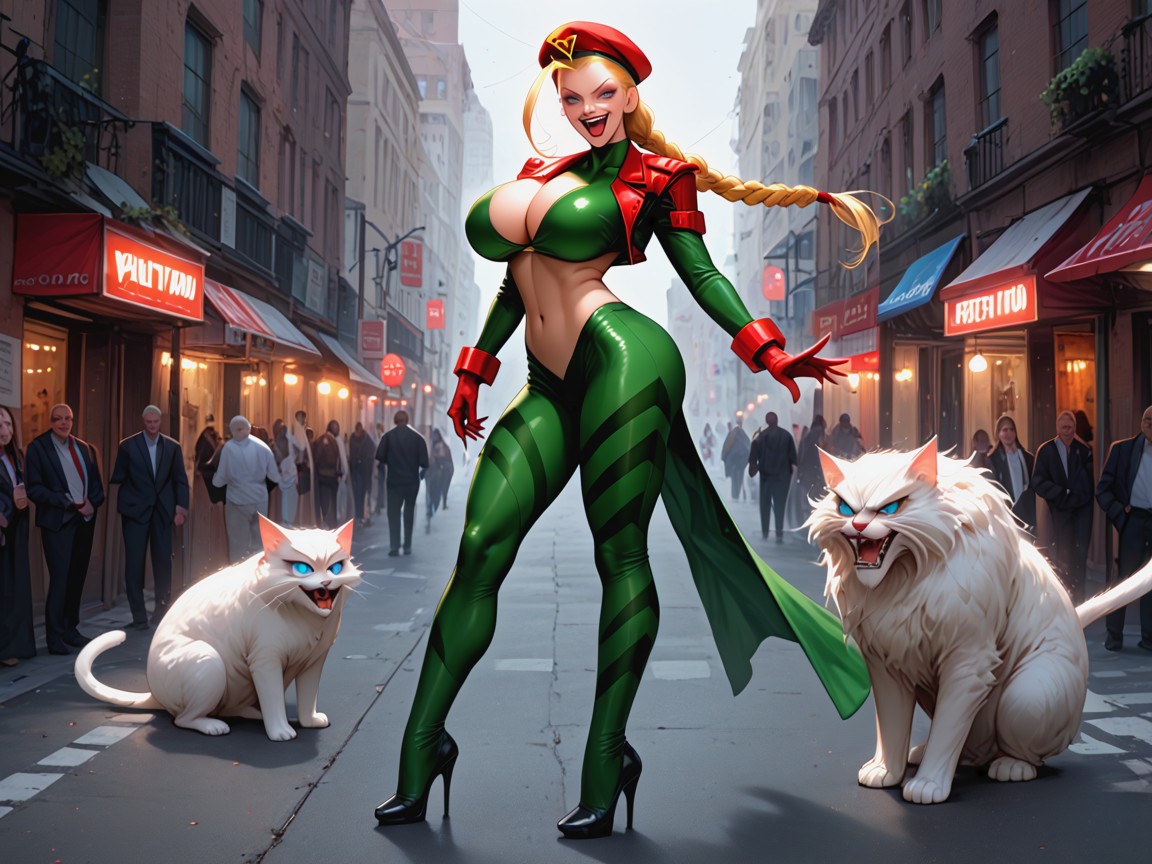 Big Cats, Sexy Outfit, Evil Laugh Hentai AI Porn