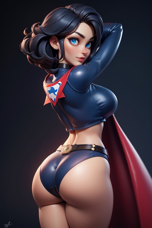 Perfect Body Proportions, Massive Ass, Rear View Hentai AI Porn