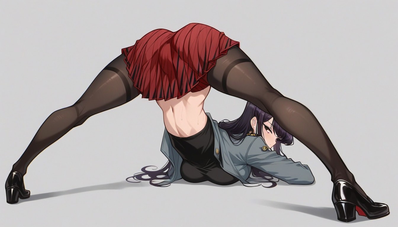 Seductive Eyes, Very Long Legs, Solo Female Hentai AI Porn