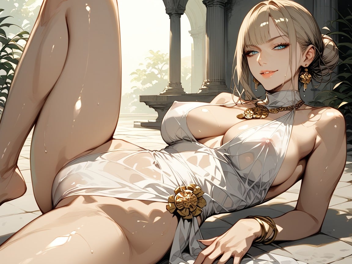 Big Breasts, Soft Ambient Shadows, Lip Gloss AI Porn