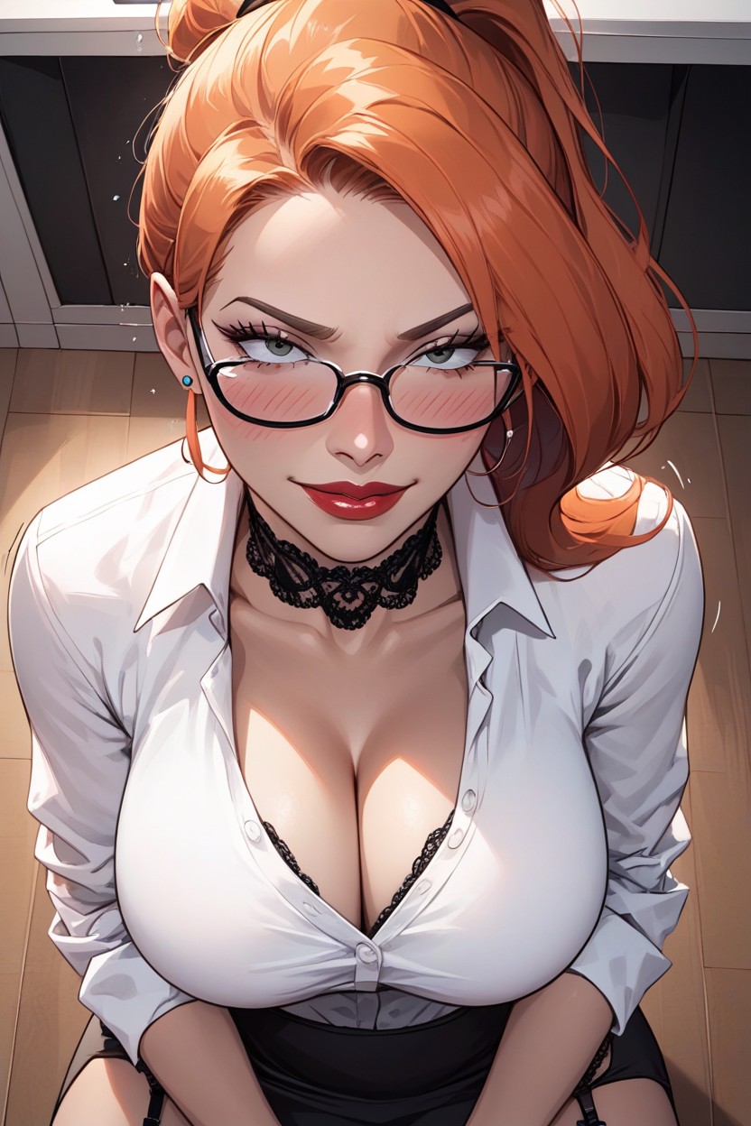 Red Lips, Clear Face, Begging Hentai AI Porn