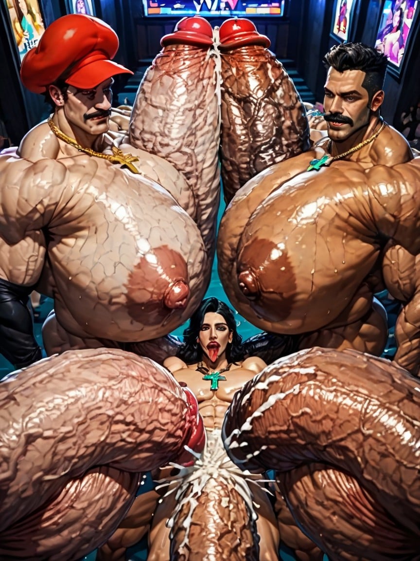 All Hyper Boobs, Sweaty, Ahegao AI Gay Porn