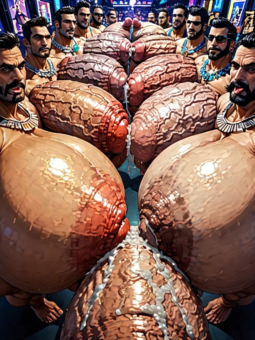Naked, Tanned Skin, Front View AI Gay Porn