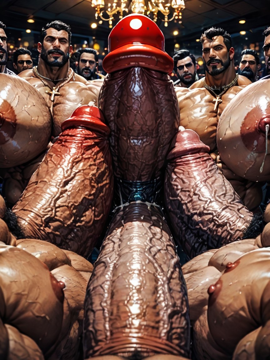 Gay Gangbang, Gangbang Massive Ass, Top Down AI Gay Porn