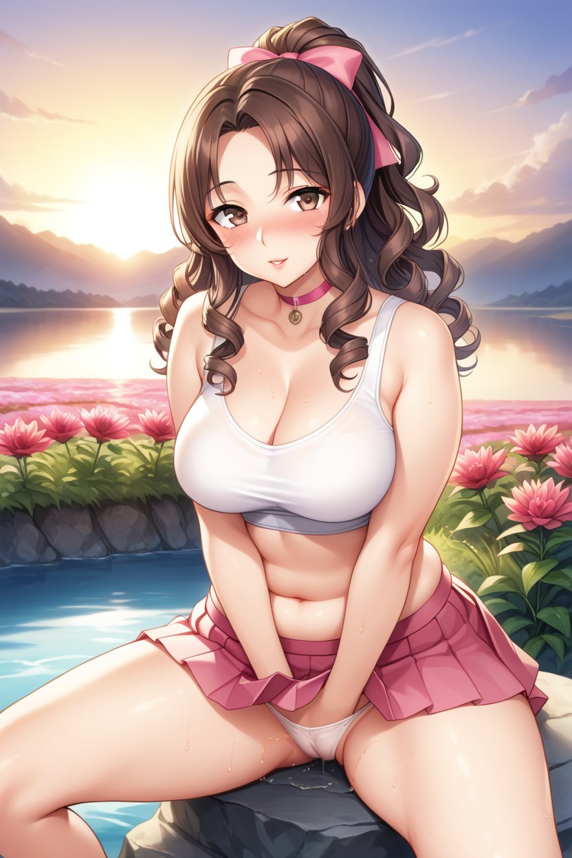 Mini Skirt, Anime Eyes, Detailed Face Hentai AI Porn