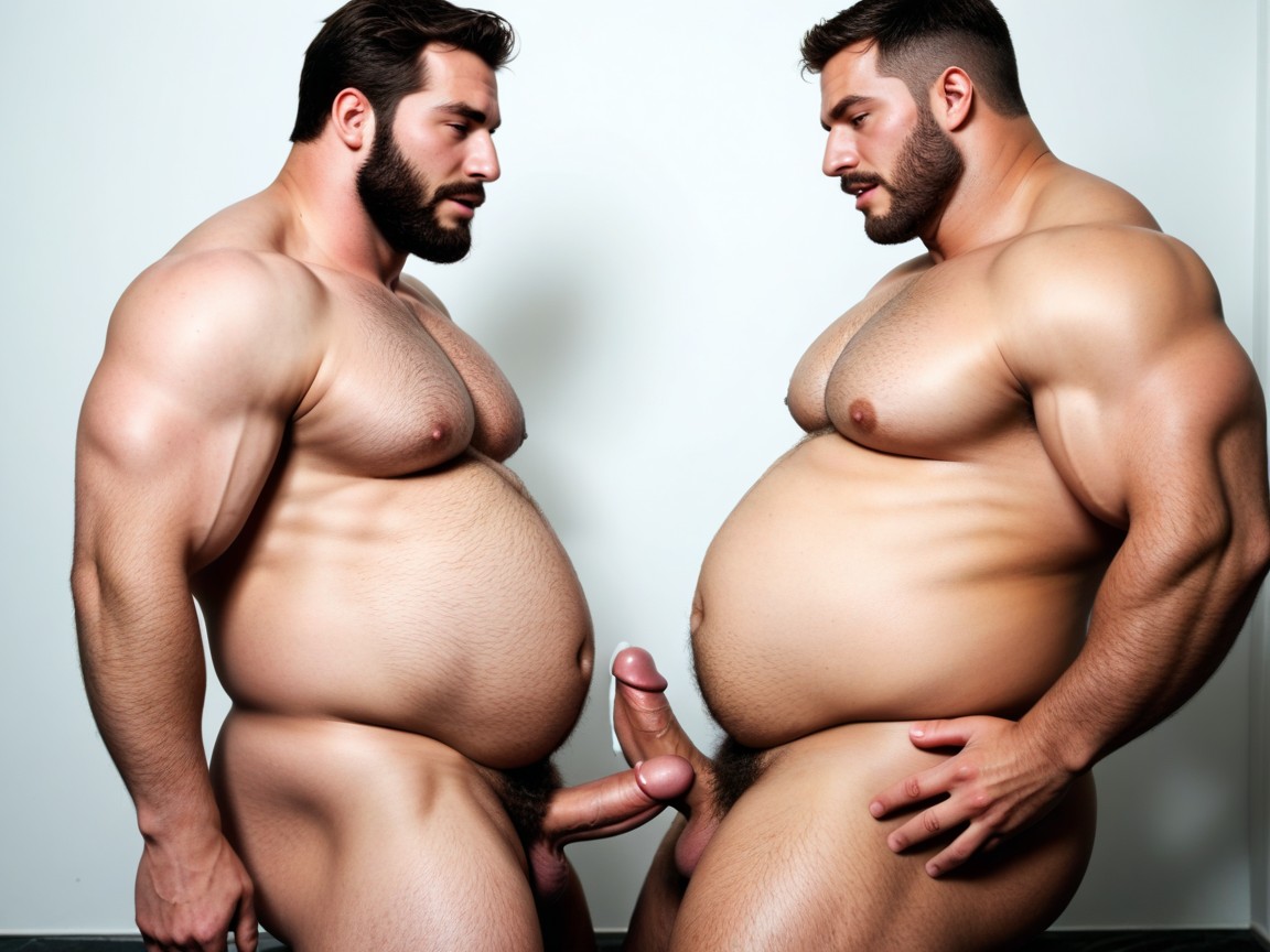 Cum, Fat, Beard AI Gay Porn