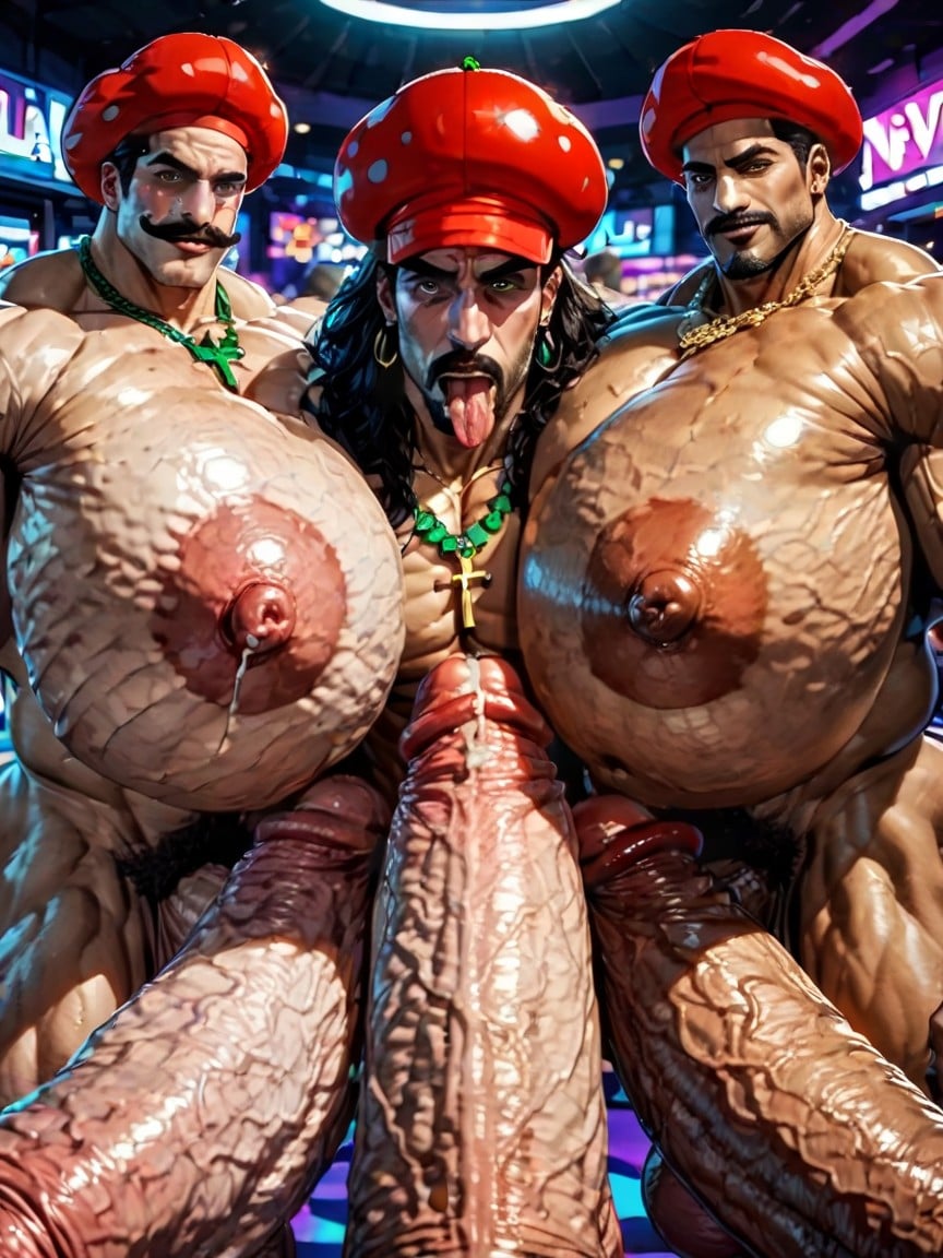 Gangbang Massive Ass, Top Down, Double Penetration AI Gay Porn