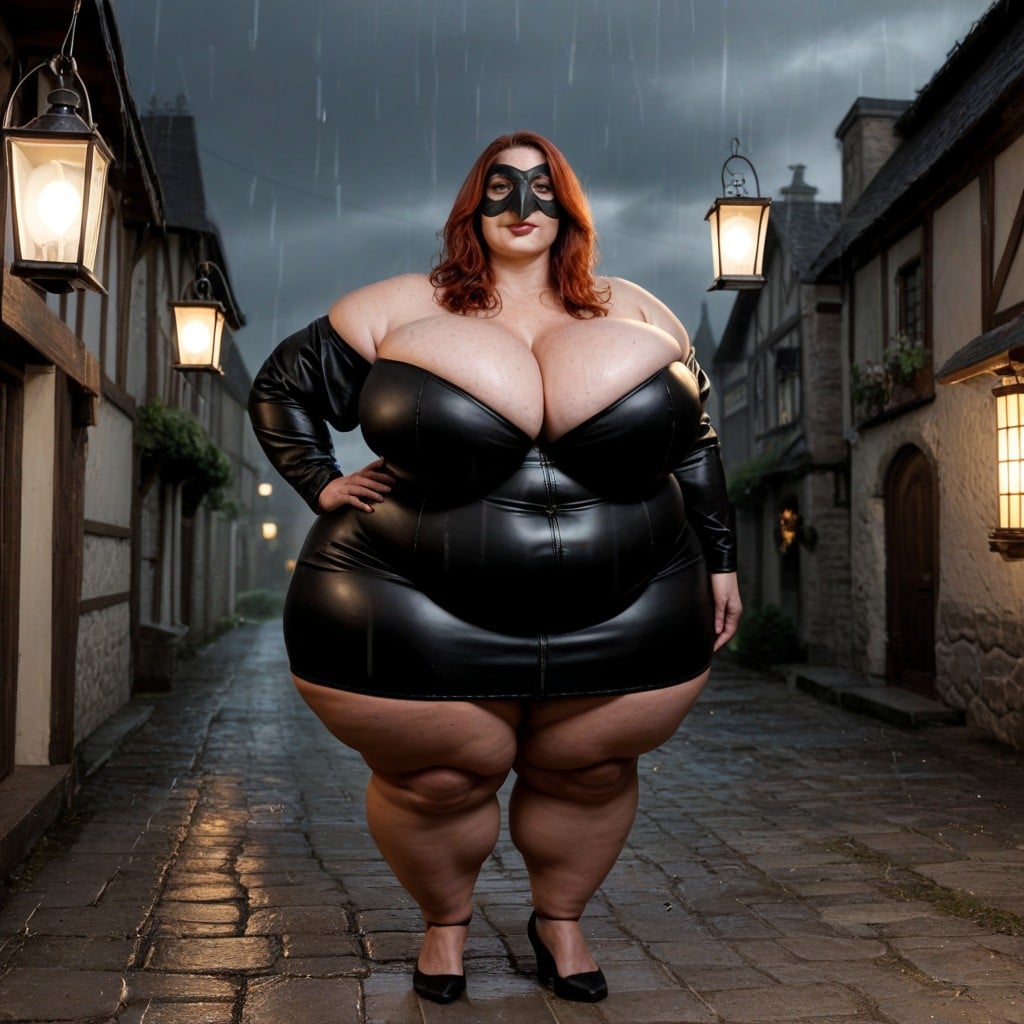 Full Body, Looking At Viewer, Flabby Arms BBW AI Porn