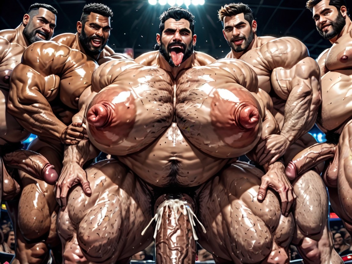 Extremely Large Ass, Sideburns, Dark Five Oclock Shadow AI Gay Porn