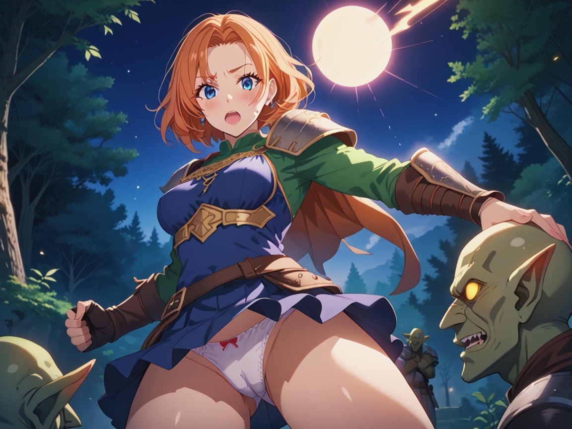18+, Side View, Female Blue Eyes Hentai AI Porn