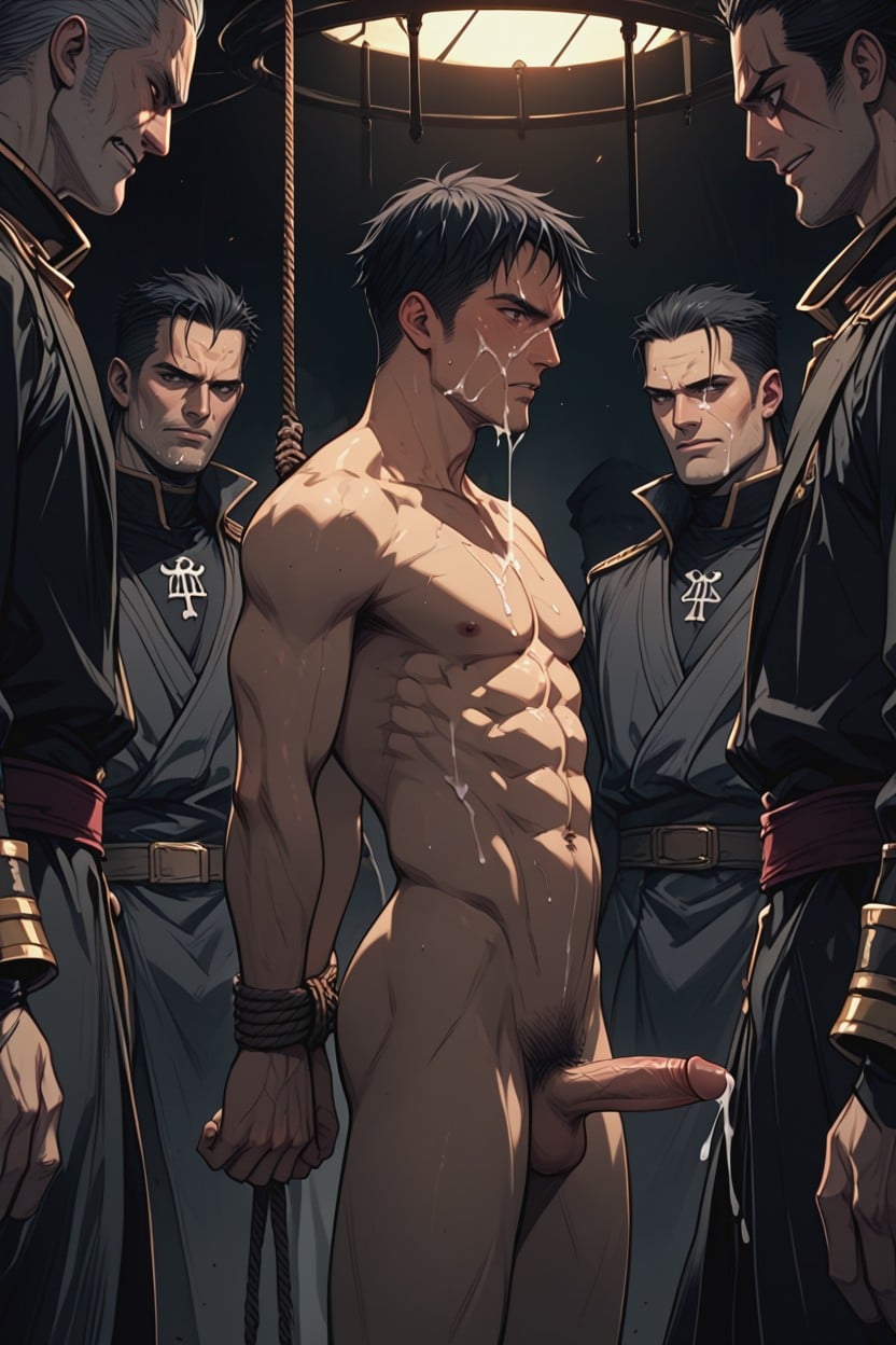 Bondage, Bukakke, Soft Cock AI Gay Porn