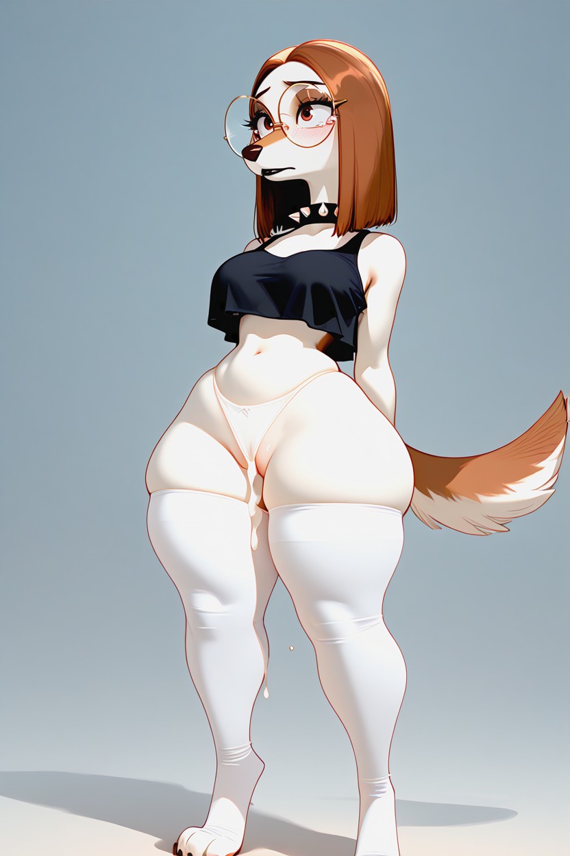 Wide Eyes, Crop Top, Saluki AI兽人黄片