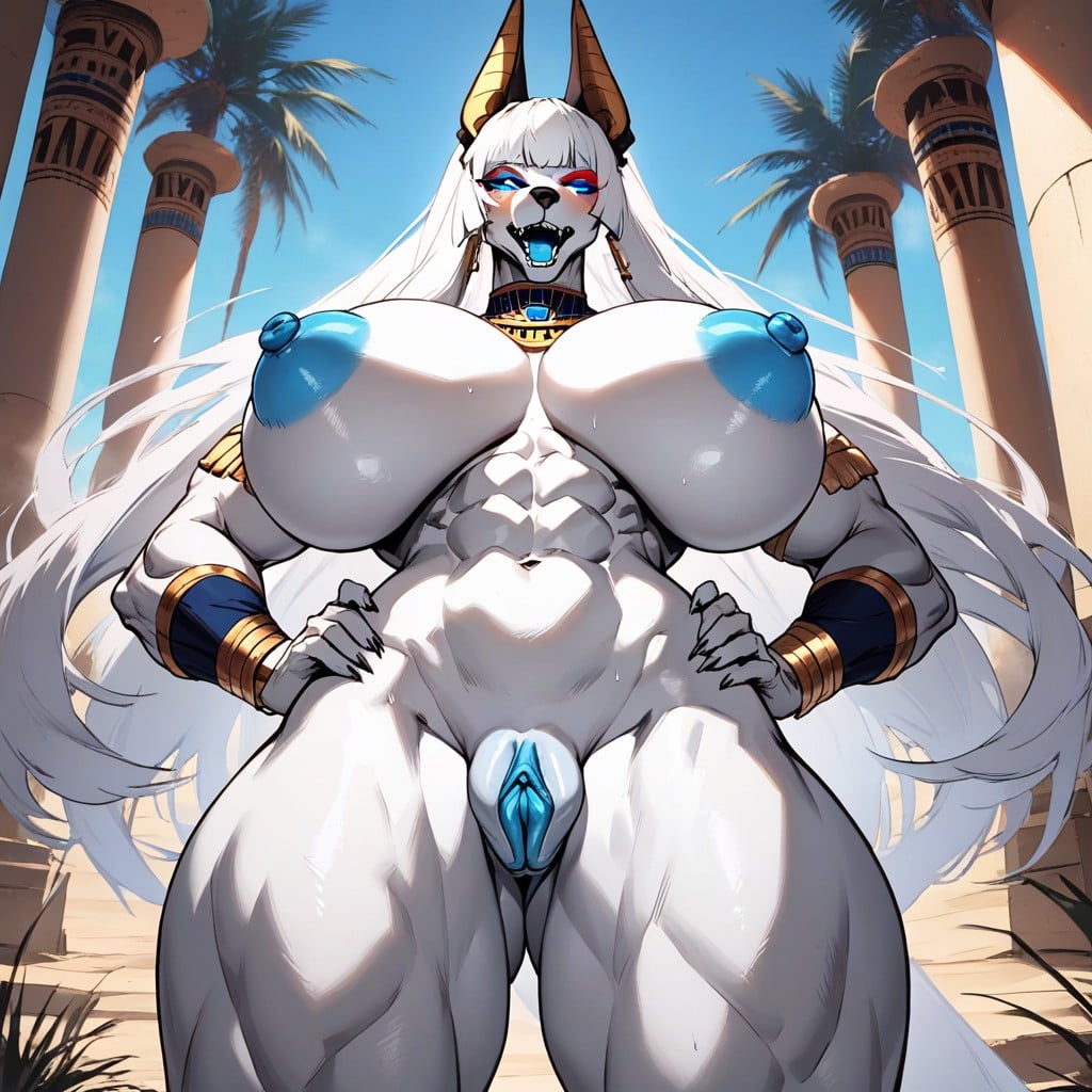 Anthro Female, Super Long Hair, 1 Person Furry AI Porn