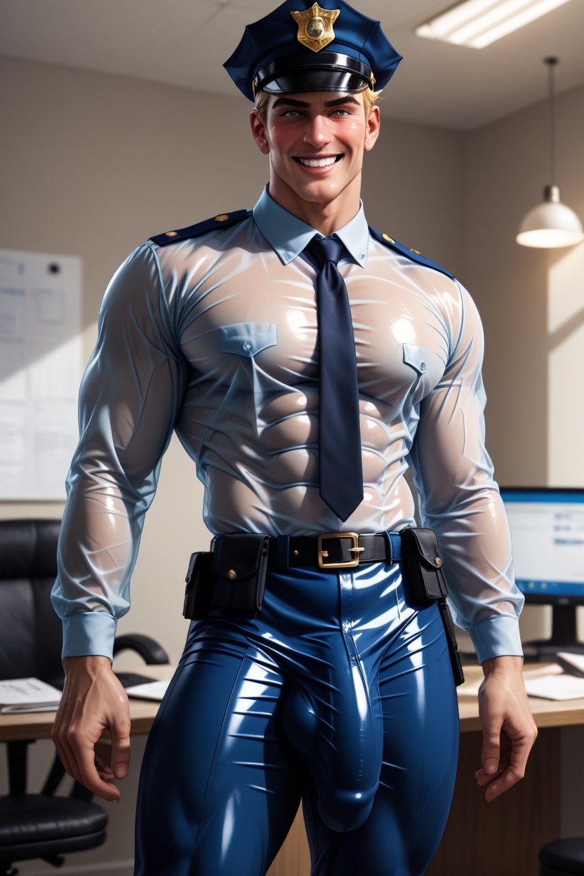 Tight Suit, Fit, Office AI Gay Porn