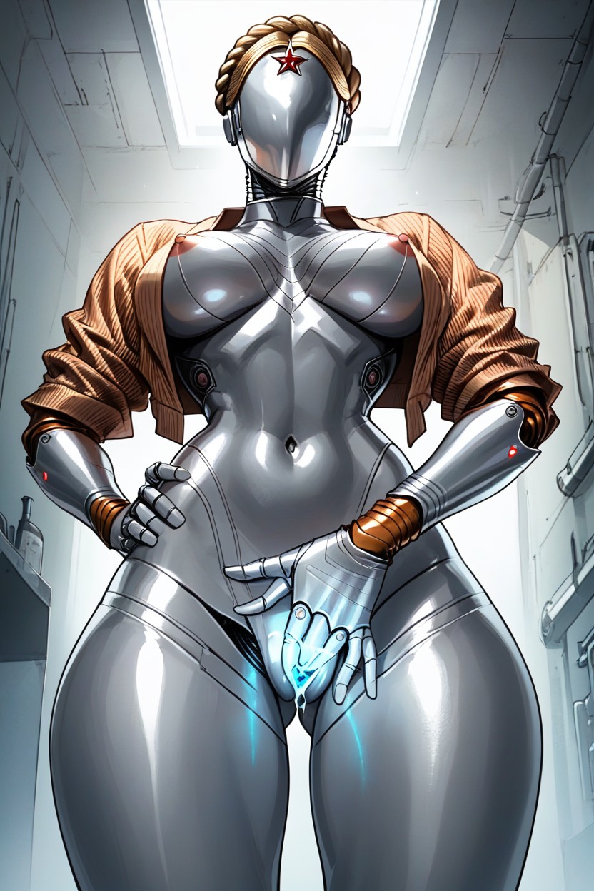 Tall, Stomach Exposed, No Mouths Hentai AI Porn