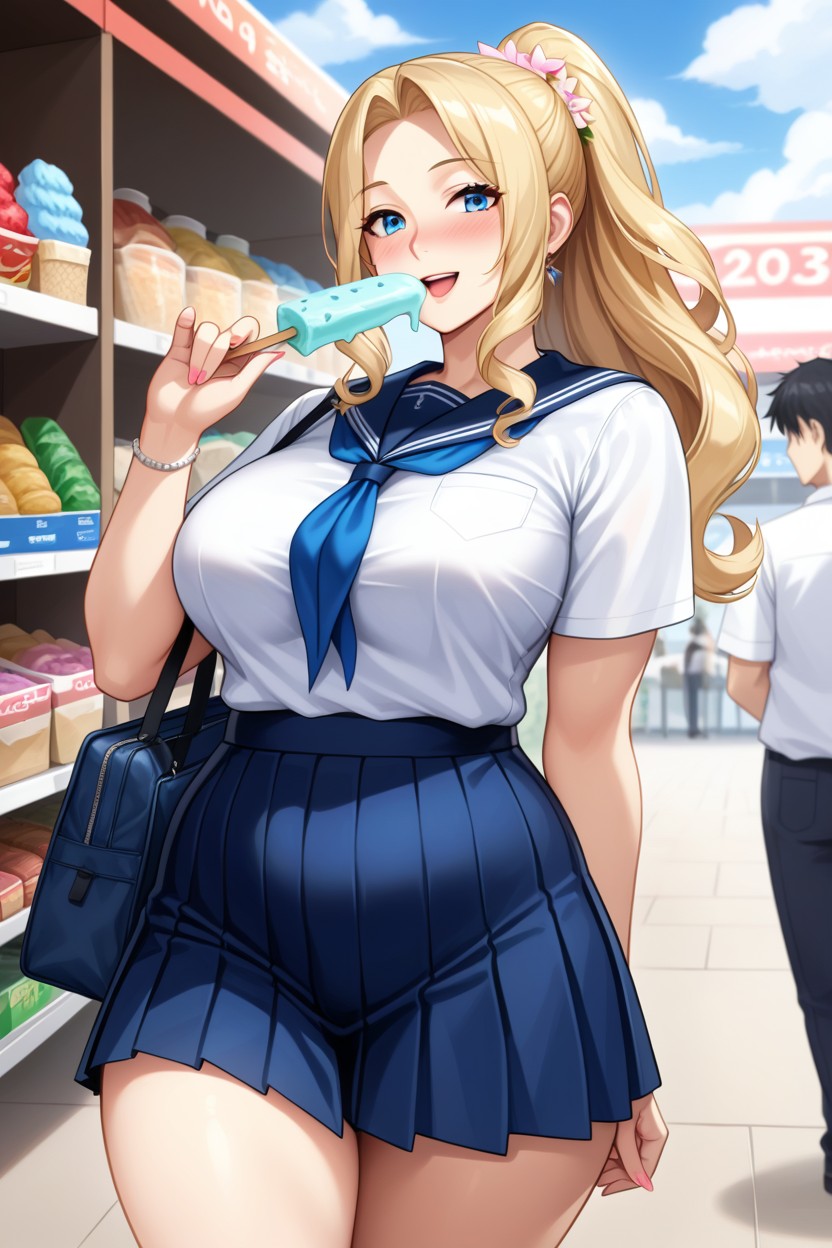 Curly, High White Socks, 20+ Hentai AI Porn