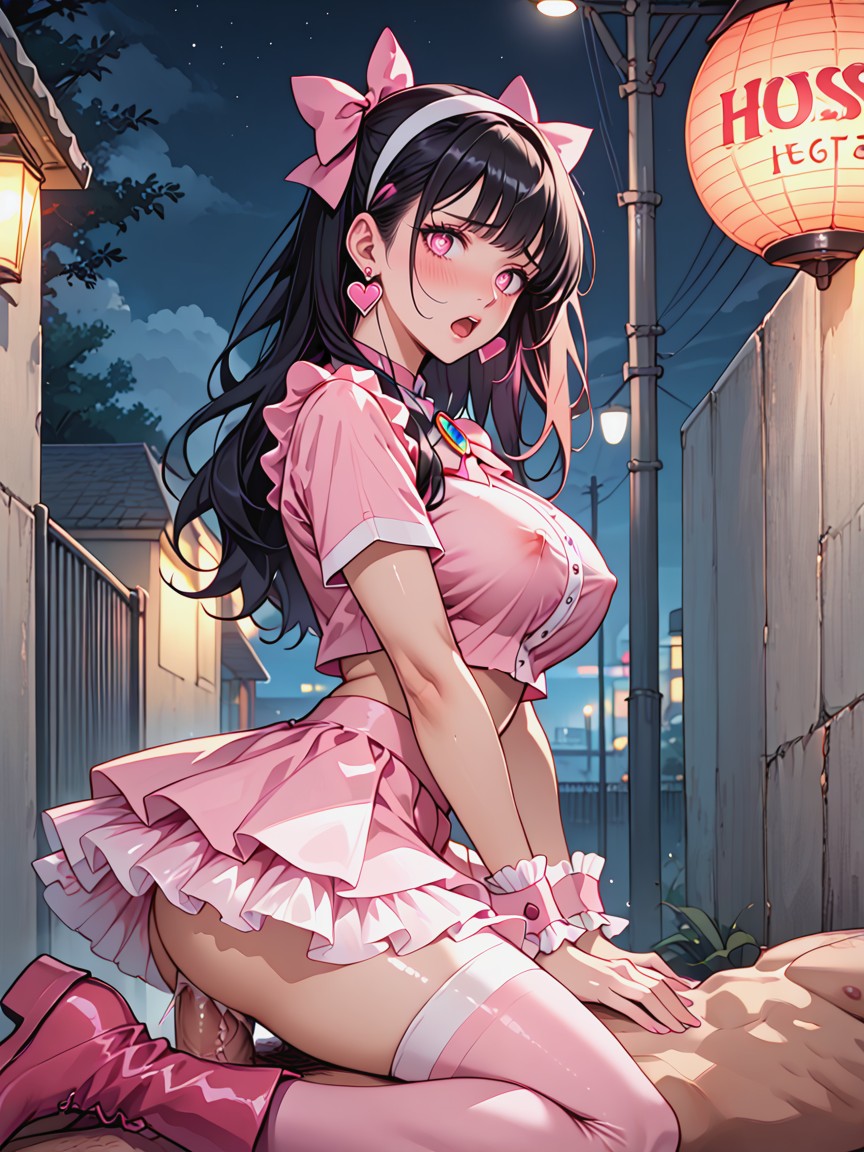 Tifa Lockhart, Perfect Fingers, Black Hair Hentai AI Porn