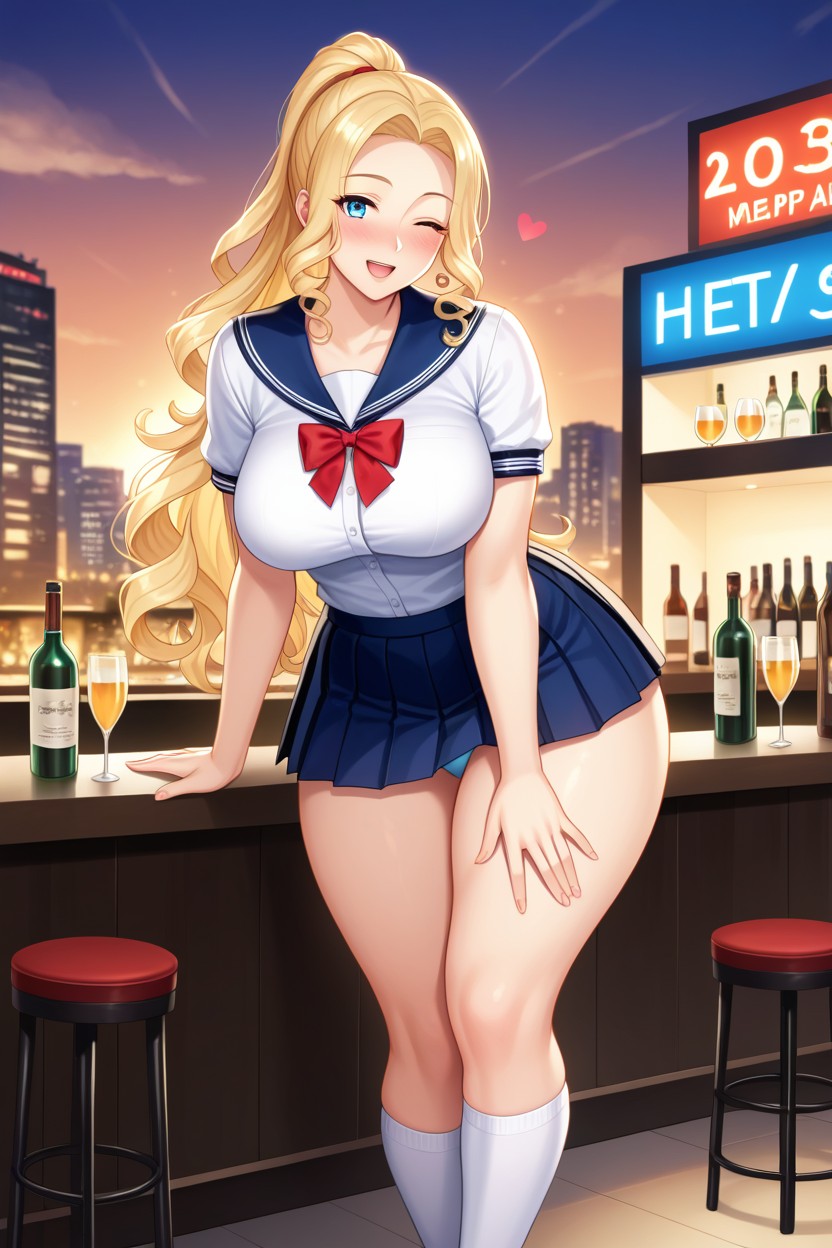Happy, Blonde Hair, 20+ Hentai AI Porn