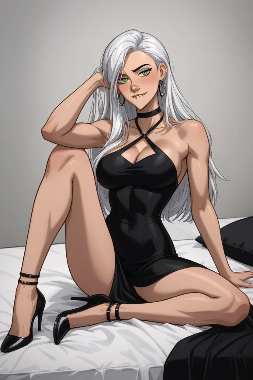 Earrings, Expensive Clothes, One Person AI Porn