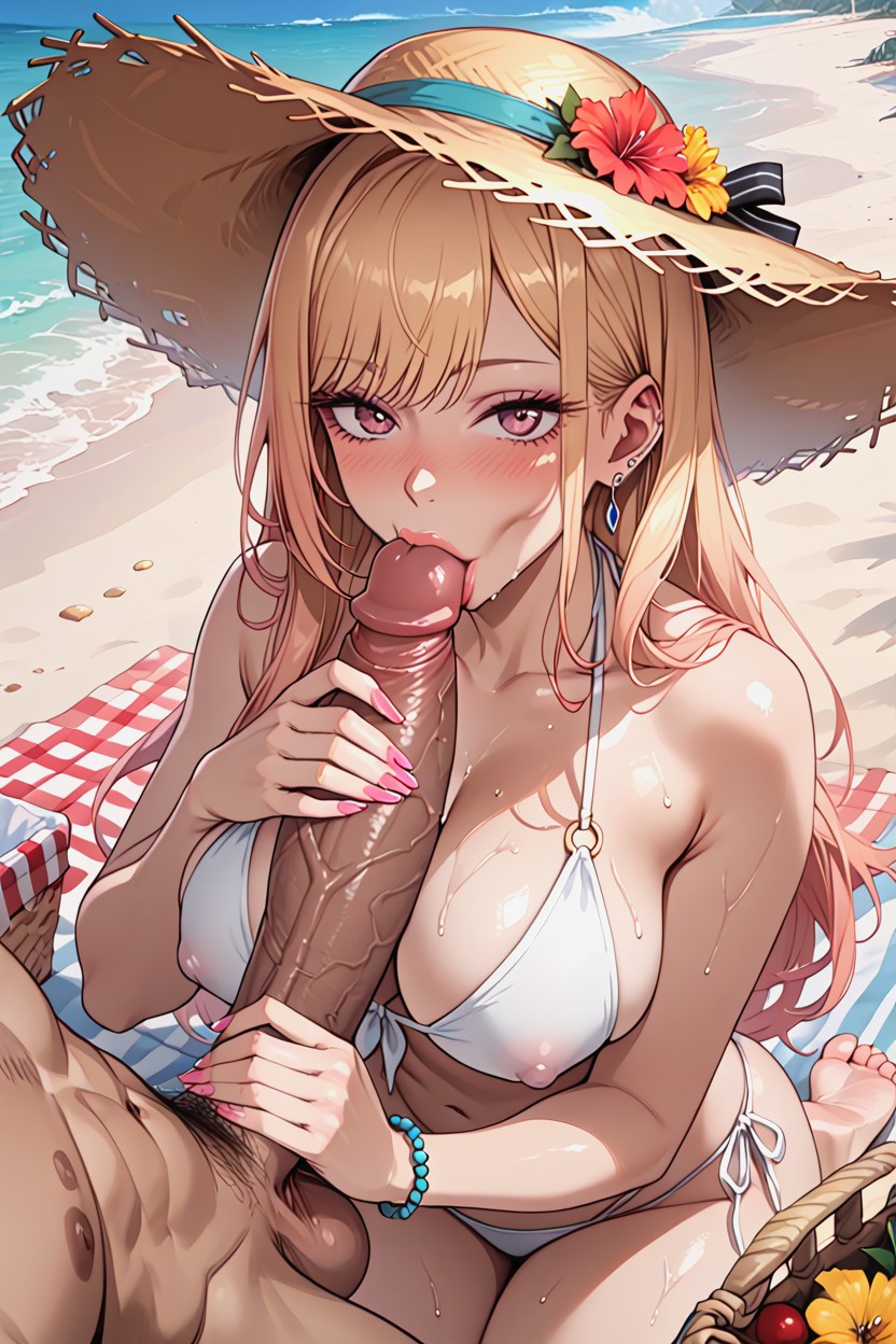 Ocean, Wet, Sand AI Porn