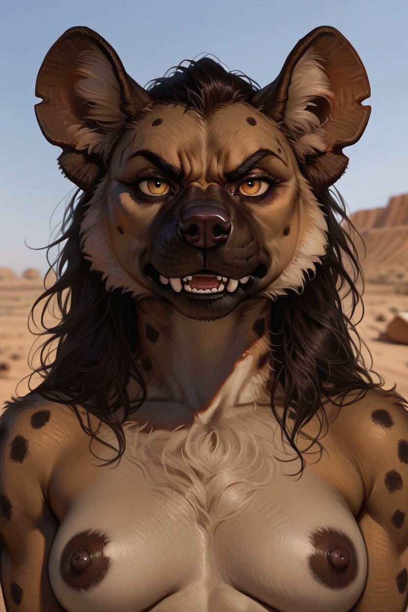 Angry, Detailed Fur, Medium Furry AI Porn