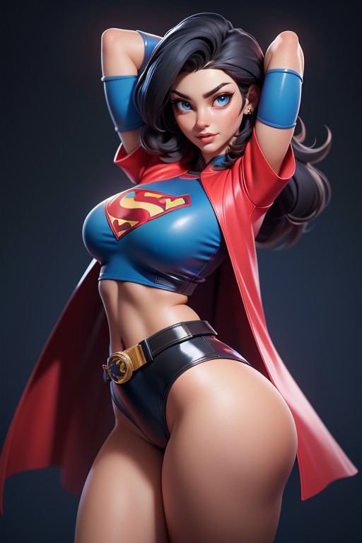 Thick Body, Panties, Long Red Cape Porno IA Hentai