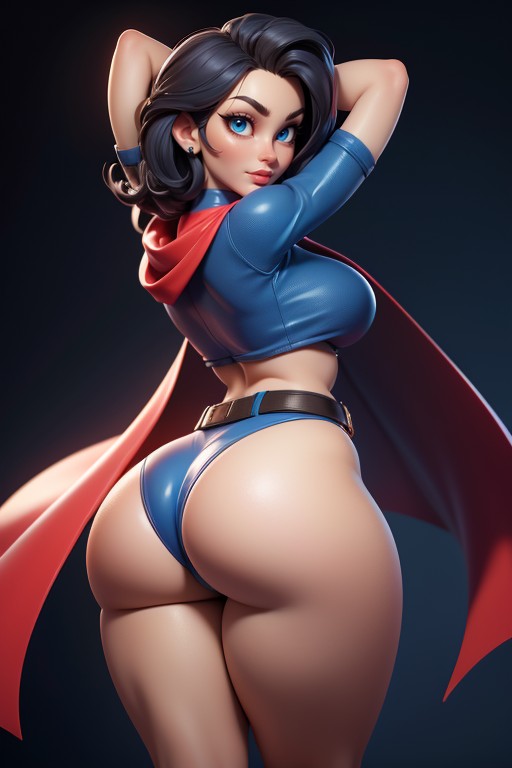 Rear View, Tall, Thick Thighs Porno IA Hentai