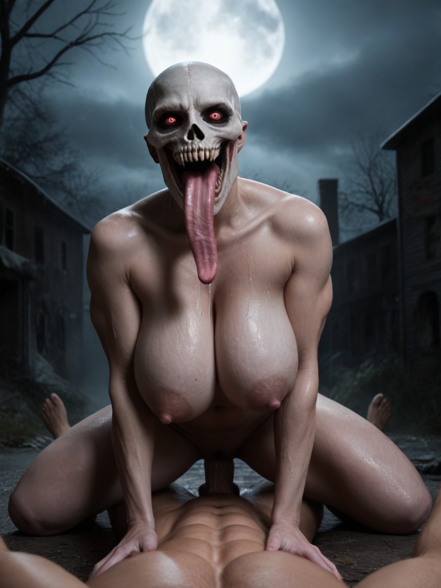 Tall Grey Alien Women, Breast Expansion, Angry AI Porn