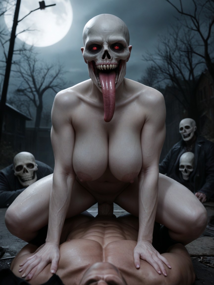 Ahegao, Photorealistic, Ass Bigger Than Torso AI Porn