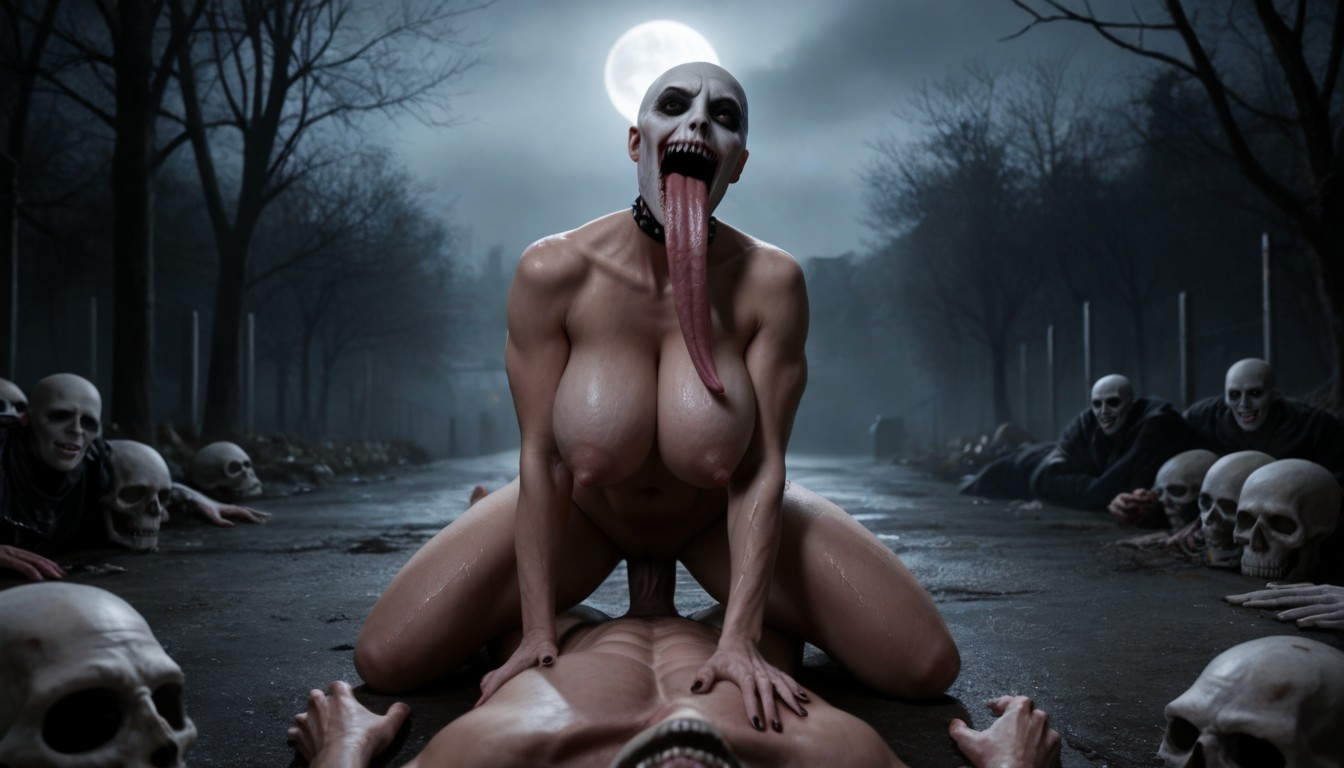 Tall Grey Alien Women, Thick Muscle Thighs, Storm AI Porn