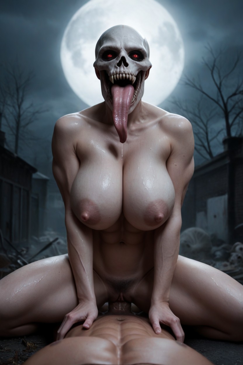 Apretando Los Pechos, Eyeless, Gemidos Porno IA