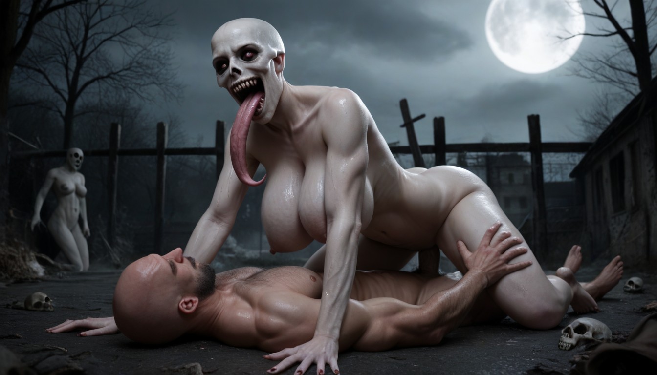 Long Tongue, Cowgirl Vaginal Sex, Pale Skin Porno IA