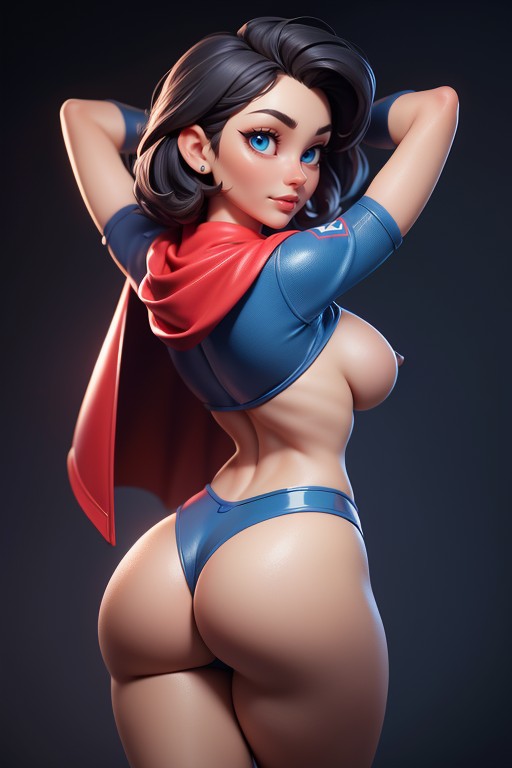 Bare Ass Cheeks Visible, Bare Ass, Ass Is Naked Hentai AI Porn