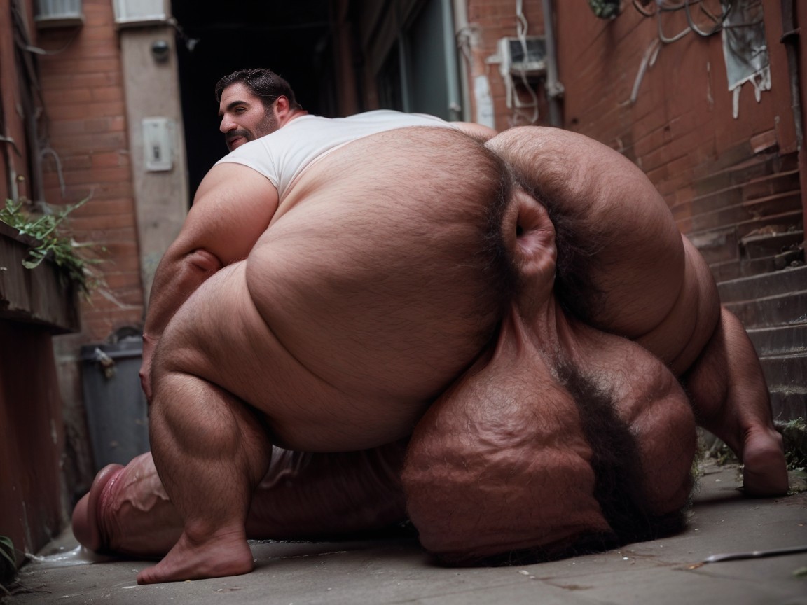 Pony Cock, Laying, Masturbating AI Gay Porn