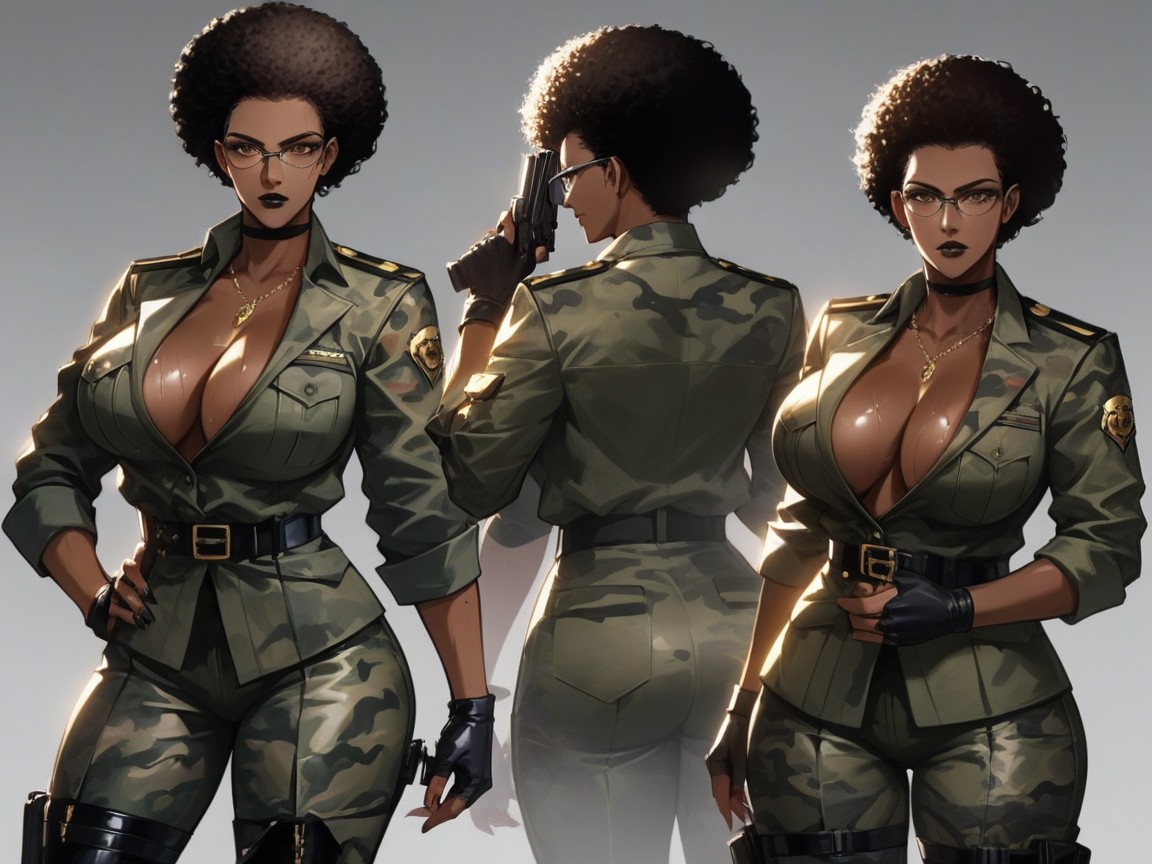Army Encampment, Latina, Sharp Edges And Lines Hentai AI Porn