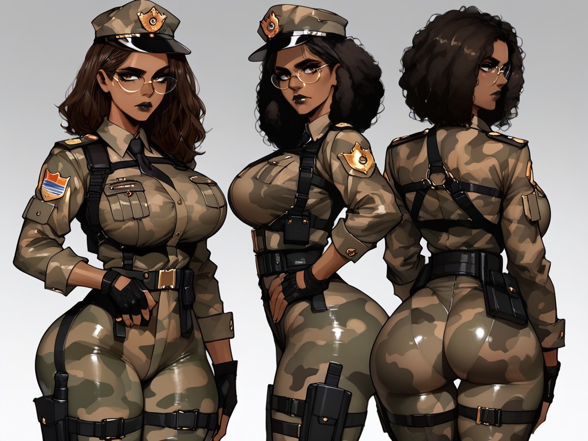 Military Commander, Wide Chest, Strong Thighs Porno IA