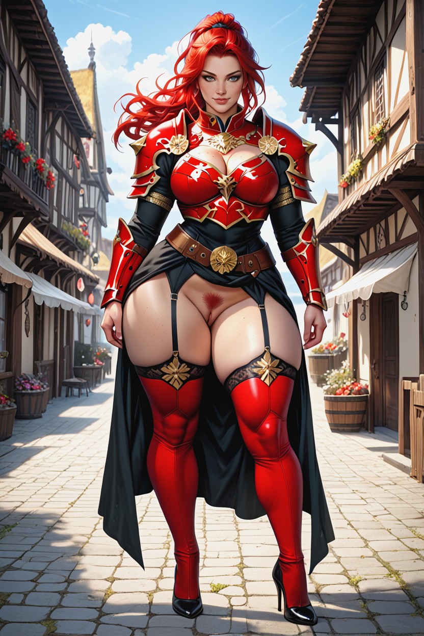 European Village, Skirt, Thick Pussy AI Porn