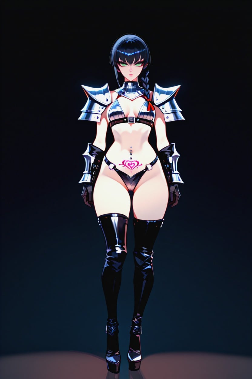 Bare Hips, Front View, Lean Body Hentai AI Porn